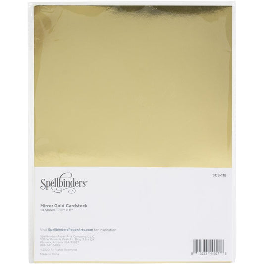 Mirror Gold 8.5 x 11 Cardstock