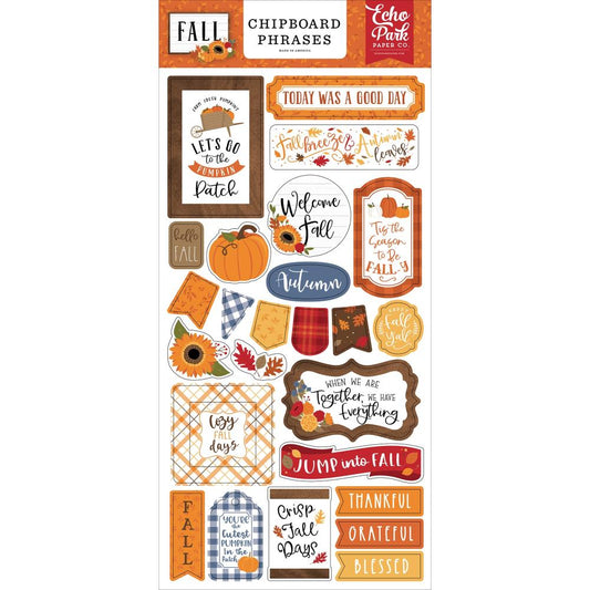 Fall Chipboard Phrases