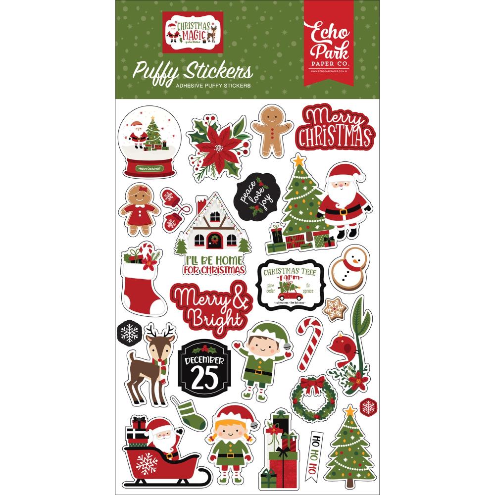 Christmas Magic Puffy Stickers