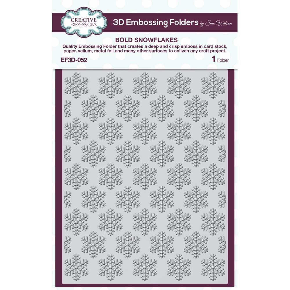 Bold Snowflakes Embossing Folder