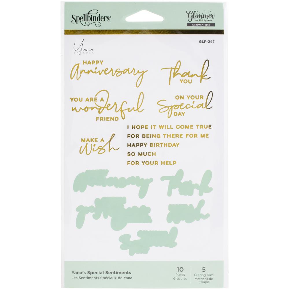 Special Sentiments Glimmer Hot foil Plate & Die