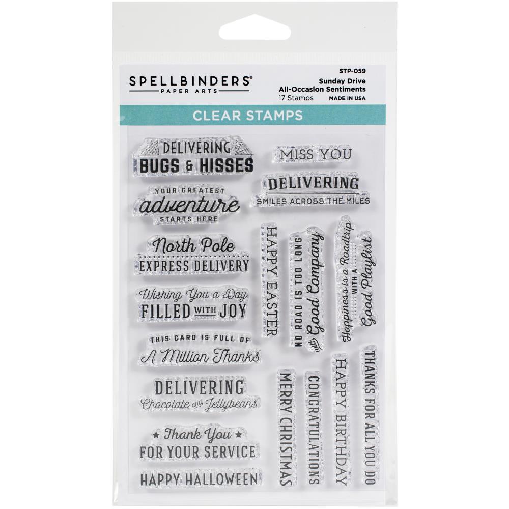Sunday Drive All-Occasion Sentiments Stamp Set