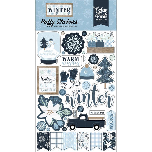 Winter Puffy Stickers