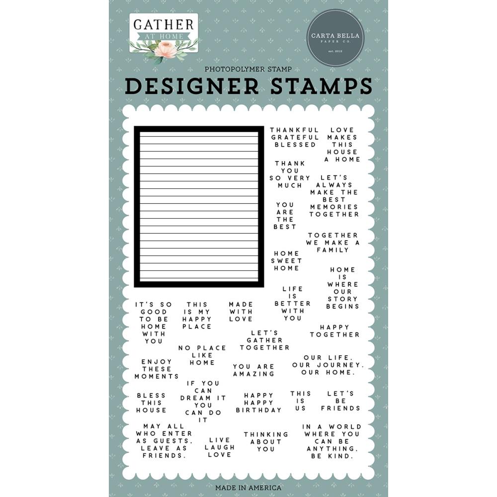 Gather at Home Letterboard & Phrases Stamp Set
