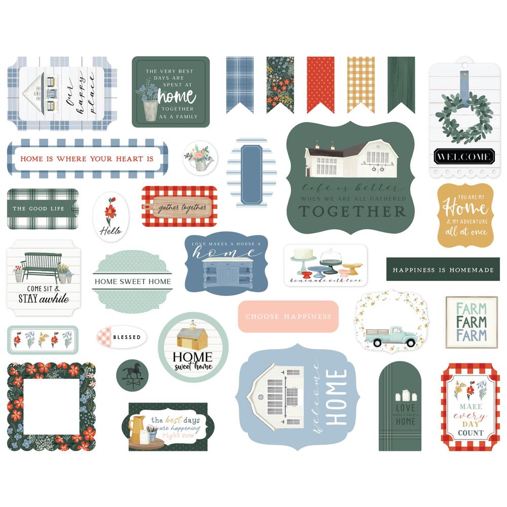 Farmhouse Summer Icons Ephemera