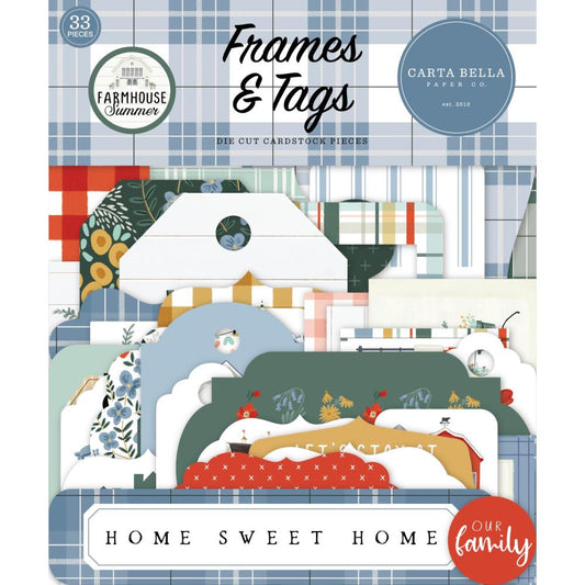 Farmhouse Summer Frames & Tags Ephemera