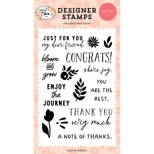 Flora No. 5 My Dear Friend Stamp Set