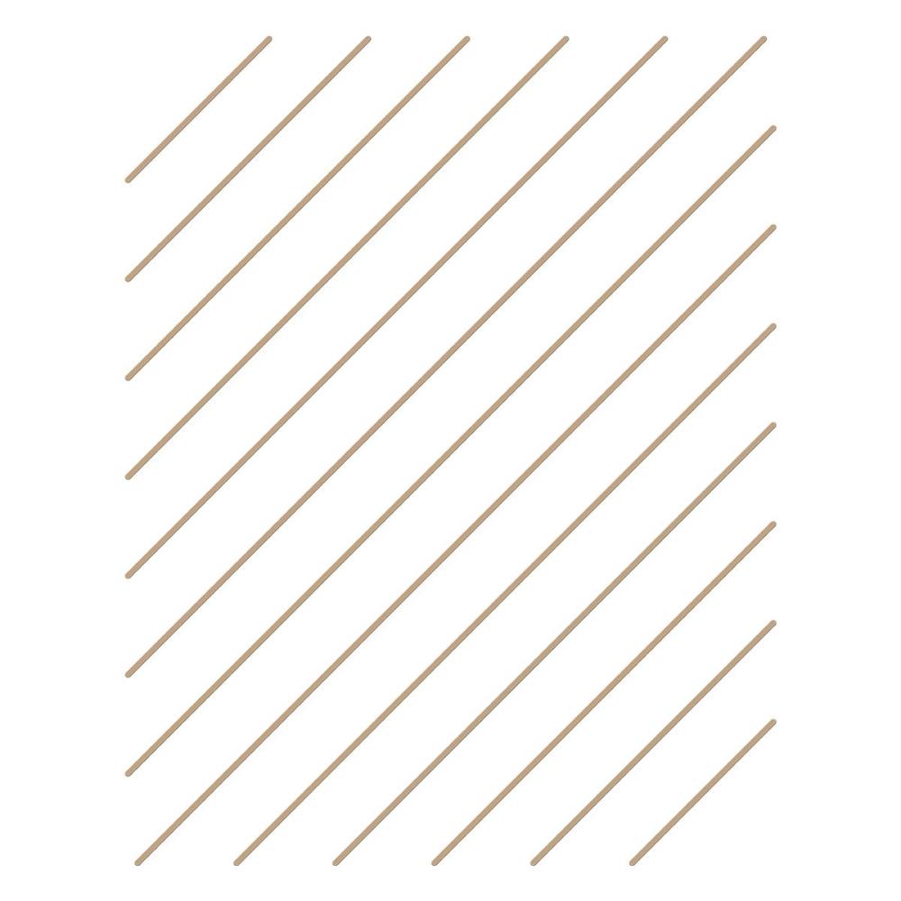 Diagonal Glimmer Stripes Hot Foil Plate