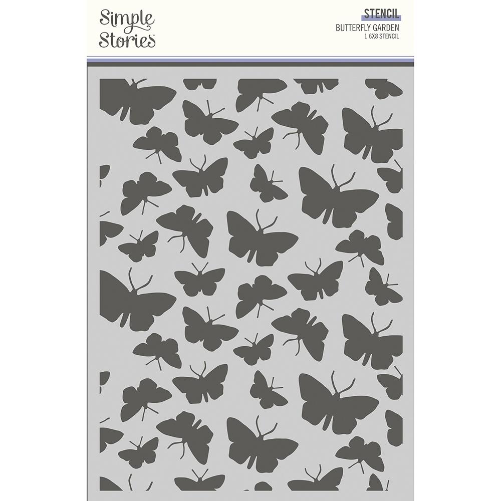 Butterfly Garden Stencil