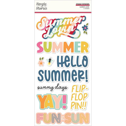 Summer Lovin' Foam Stickers