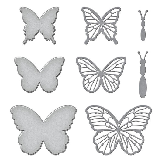 Delicate Butterflies Etched Dies