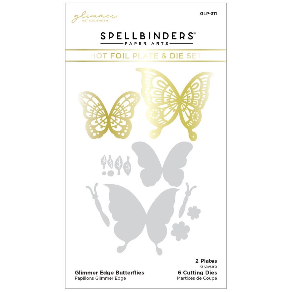 Glimmer Edge Butterflies Hot Foil Plate & Die