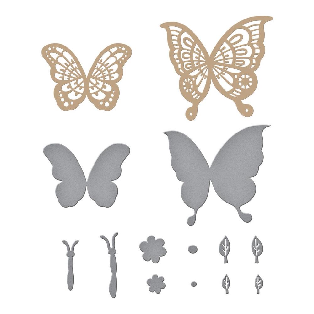 Glimmer Edge Butterflies Hot Foil Plate & Die