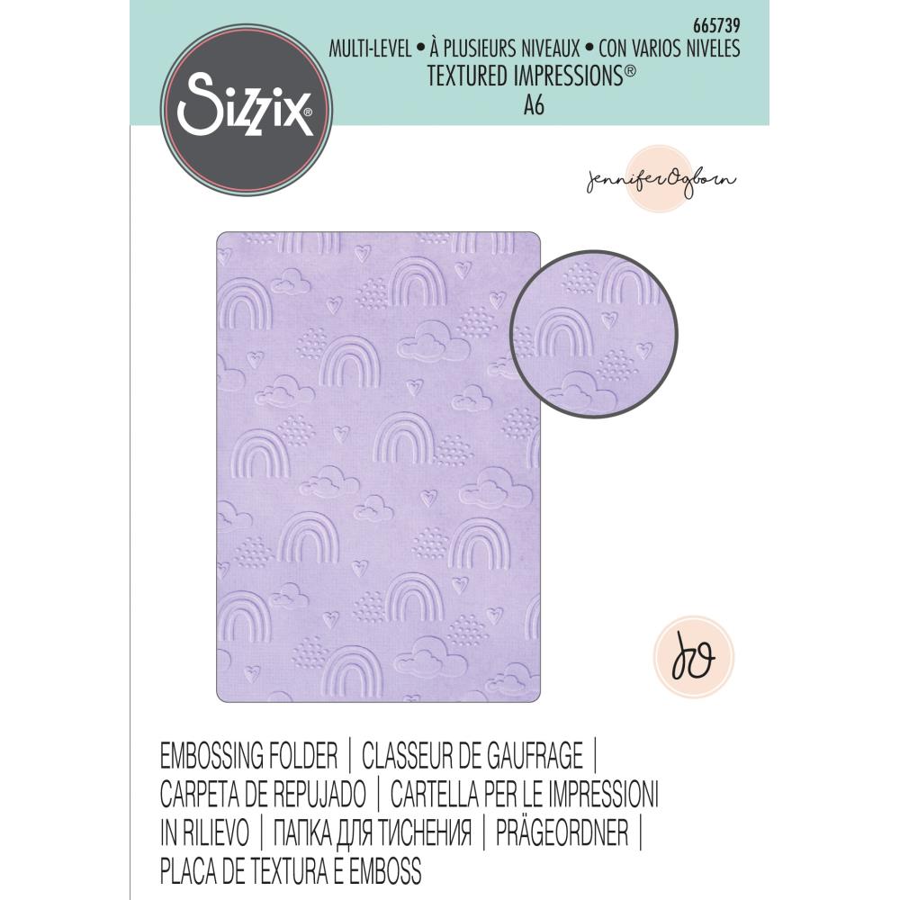 Rainbow Sky Embossing Folder – Butterfly Reflections, Ink.