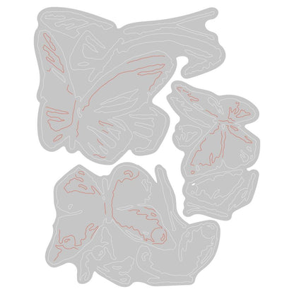 Brushstroke Butterflies Thinlits Dies