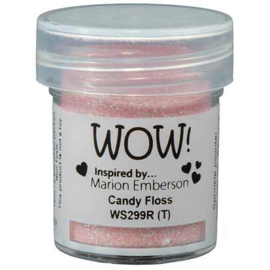 Embossing Glitter Candy Floss