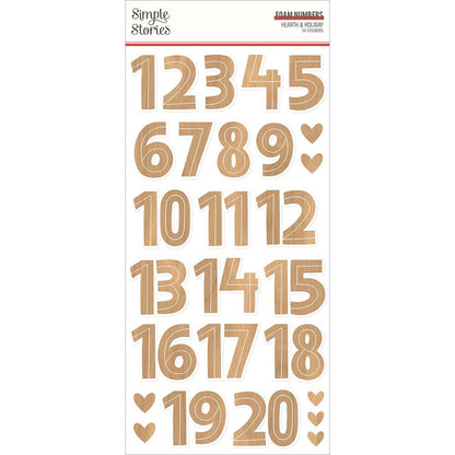 Hearth & Holiday Numbers Stickers