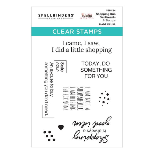 Shopping Run Sentiments Stamp Set