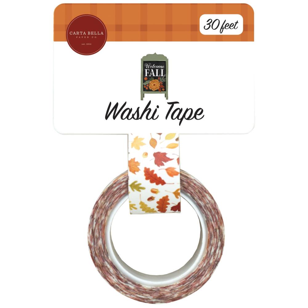 Welcome Fall Leaf Pile Washi Tape