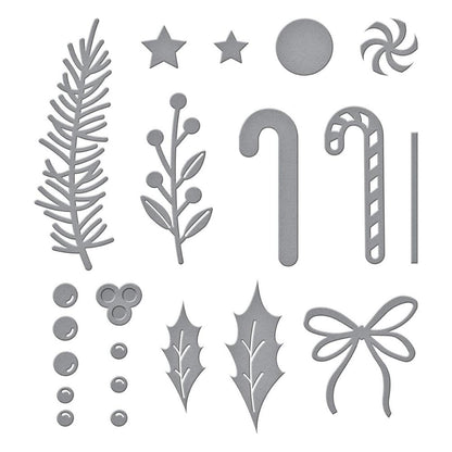 Parcel & Post Christmas Decorations Dies