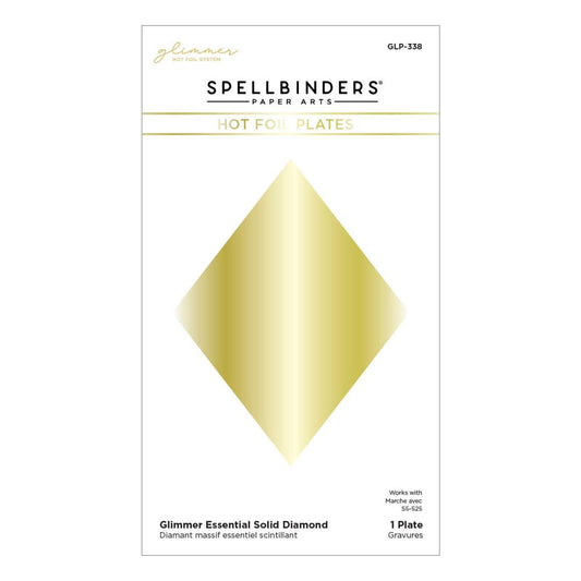 Essential Solid Diamond Hot Foil Plate