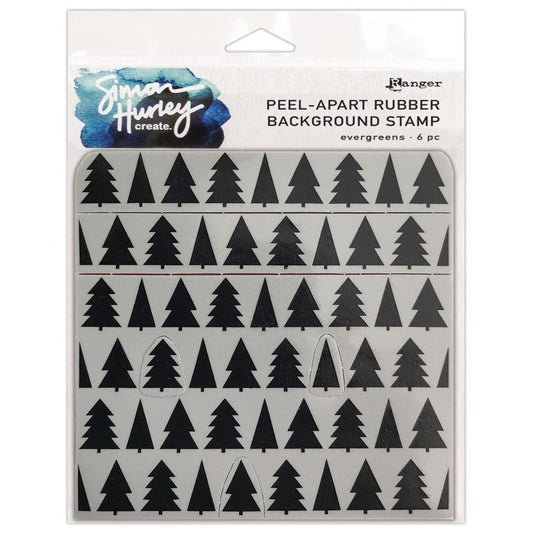 Evergreens Peel-Apart Background Stamp