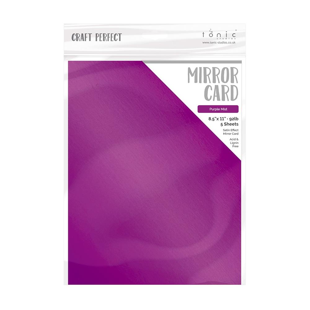 Satin Mirror Cardstock 8.5x11 Purple Mist