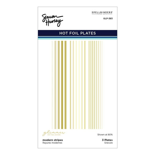 Modern Stripes Hot Foil Plate