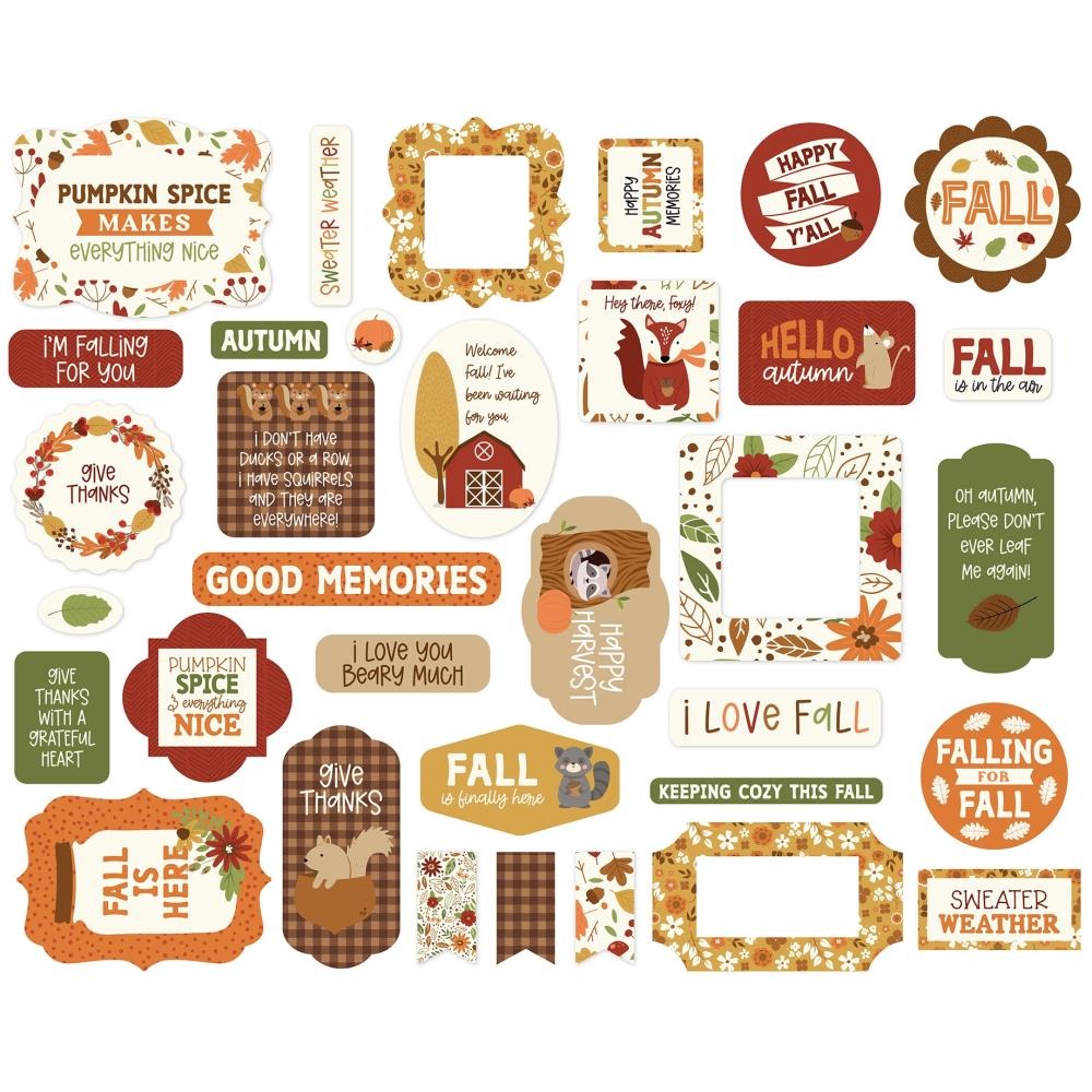 I Love Fall Icons Ephemera