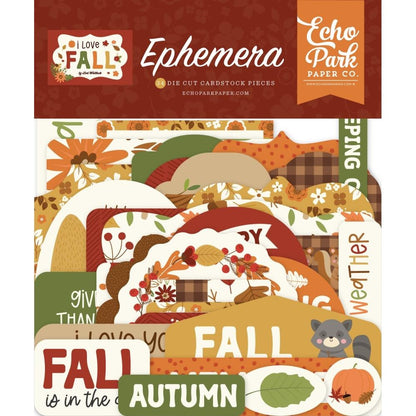 I Love Fall Icons Ephemera
