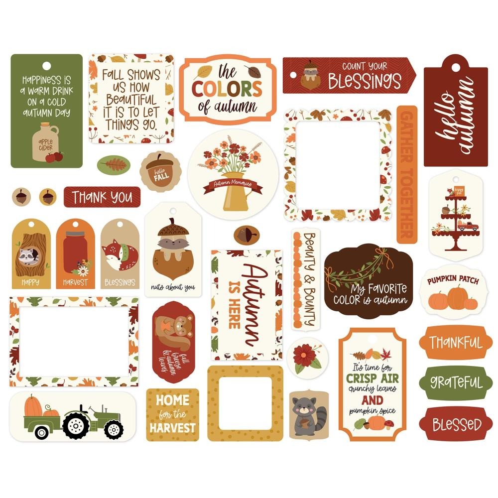 I Love Fall Frames & Tags Ephemera