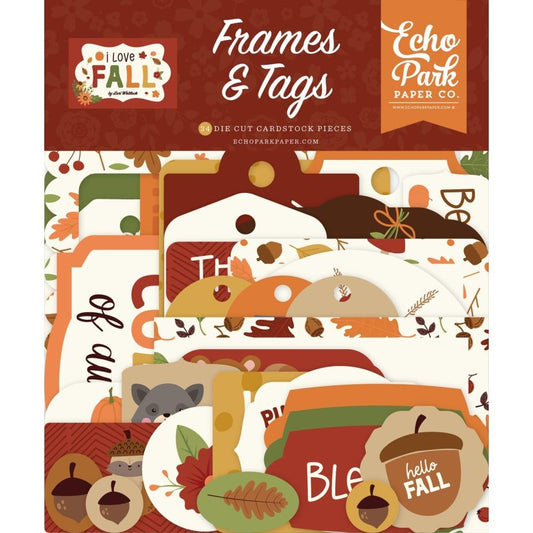 I Love Fall Frames & Tags Ephemera