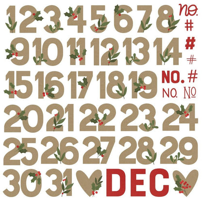 The Holiday Life Chipboard Numbers