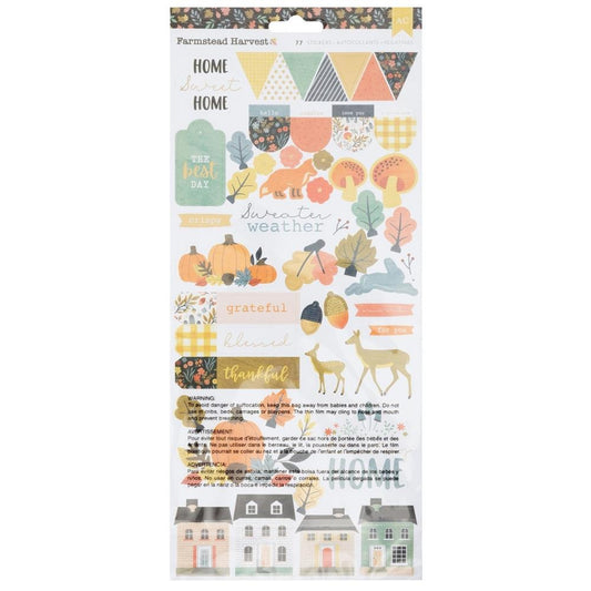 Farmstead  Harvest Gold Foil Stickers