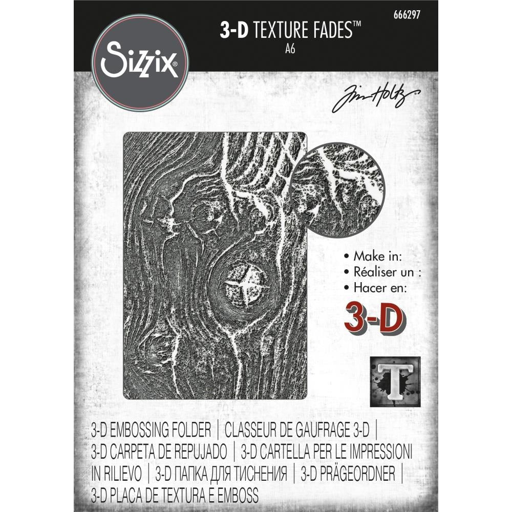 Woodgrain 3D Texture Fades Embossing Folder