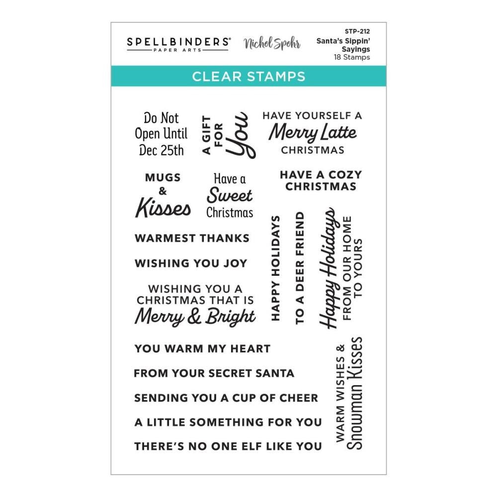 Santa's Sippin' Sayings Stamp Set