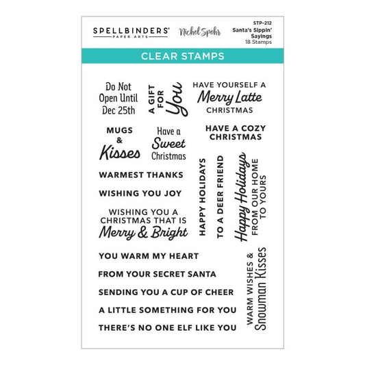 Santa's Sippin' Sayings Stamp Set