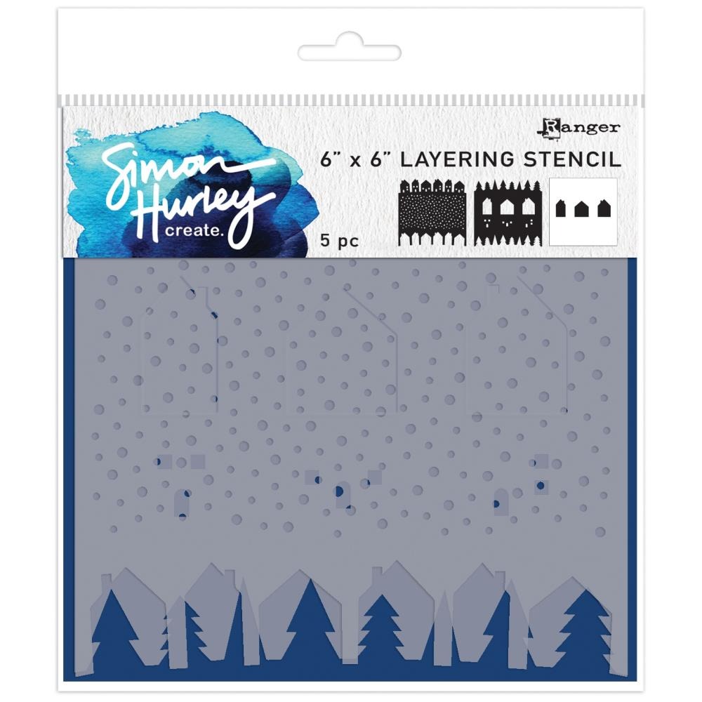 Winter Scene Maker Stencil Set