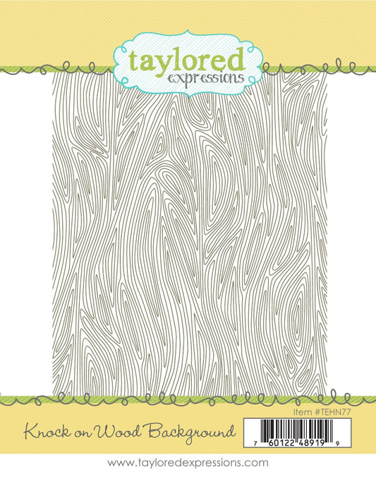 Knock On Wood Background Stamp