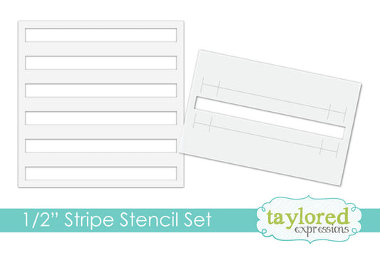 1/2" Stripe Stencil Set