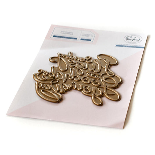 Hugs And Good Vibes Hot Foil Plate