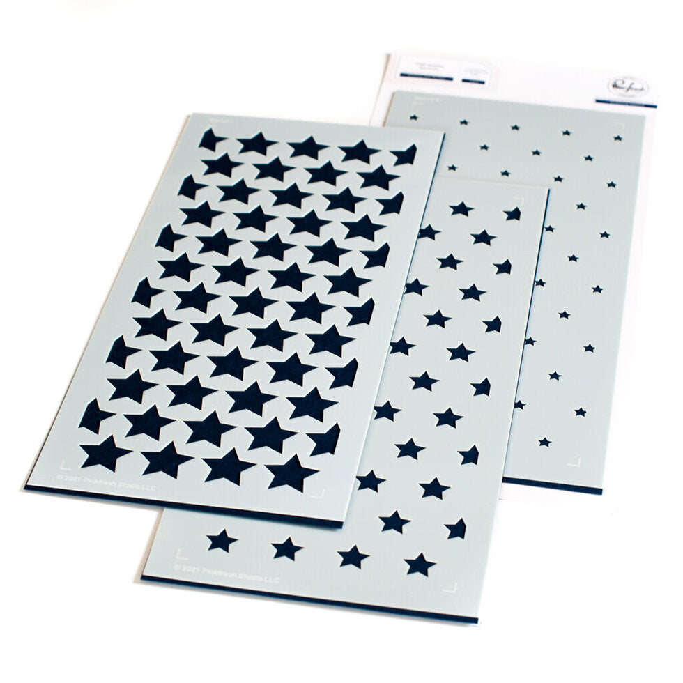 Slimline Stars Builder Layering Stencil