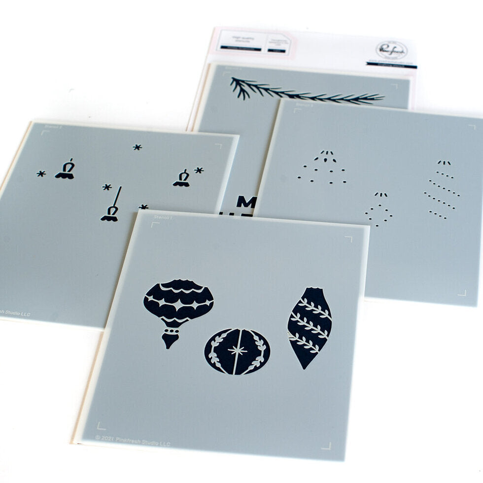Holiday Ornaments Layering Stencil Set