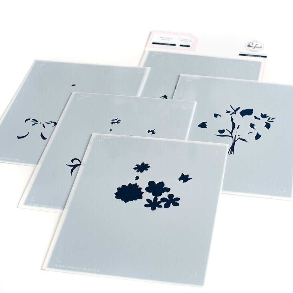 Floral Envelope Layering Stencils