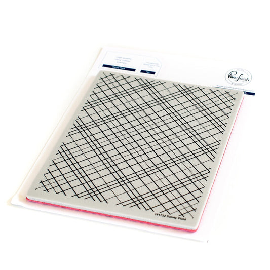 Dainty Plaid Background Stamp