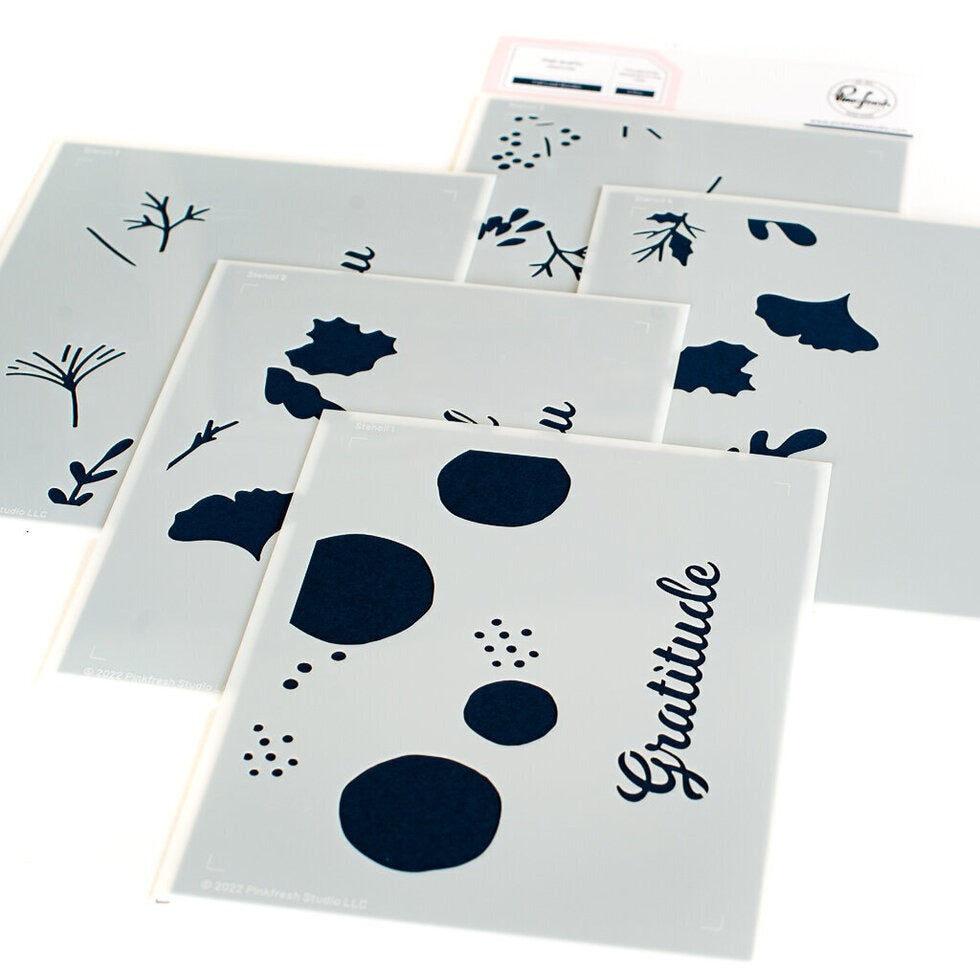 Fall Leaf Border Stencils