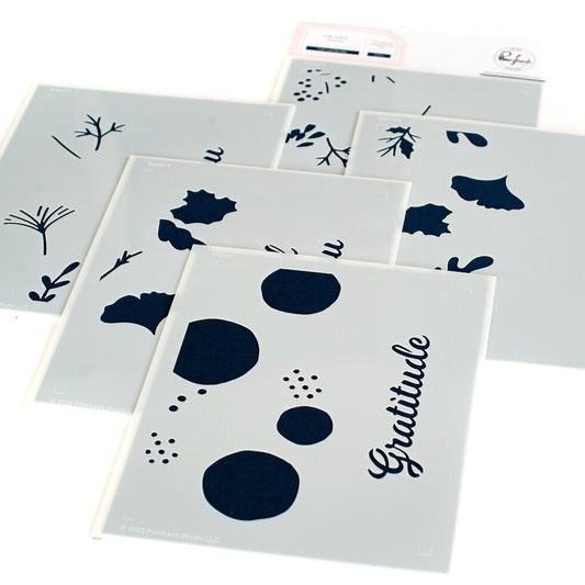 Fall Leaf Border Stencils