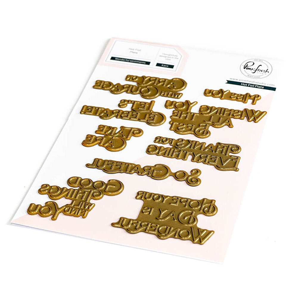 Wonderful Sentiments Hot Foil Plate