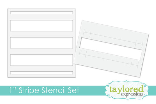 1" Stripe Stencil Set