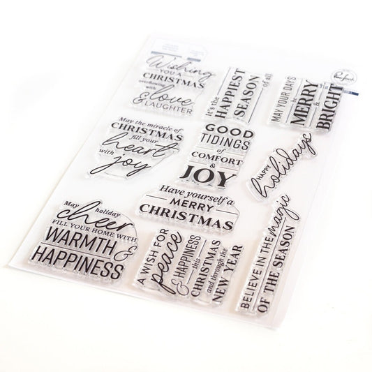 Holiday Large Sentiments Stamp Set